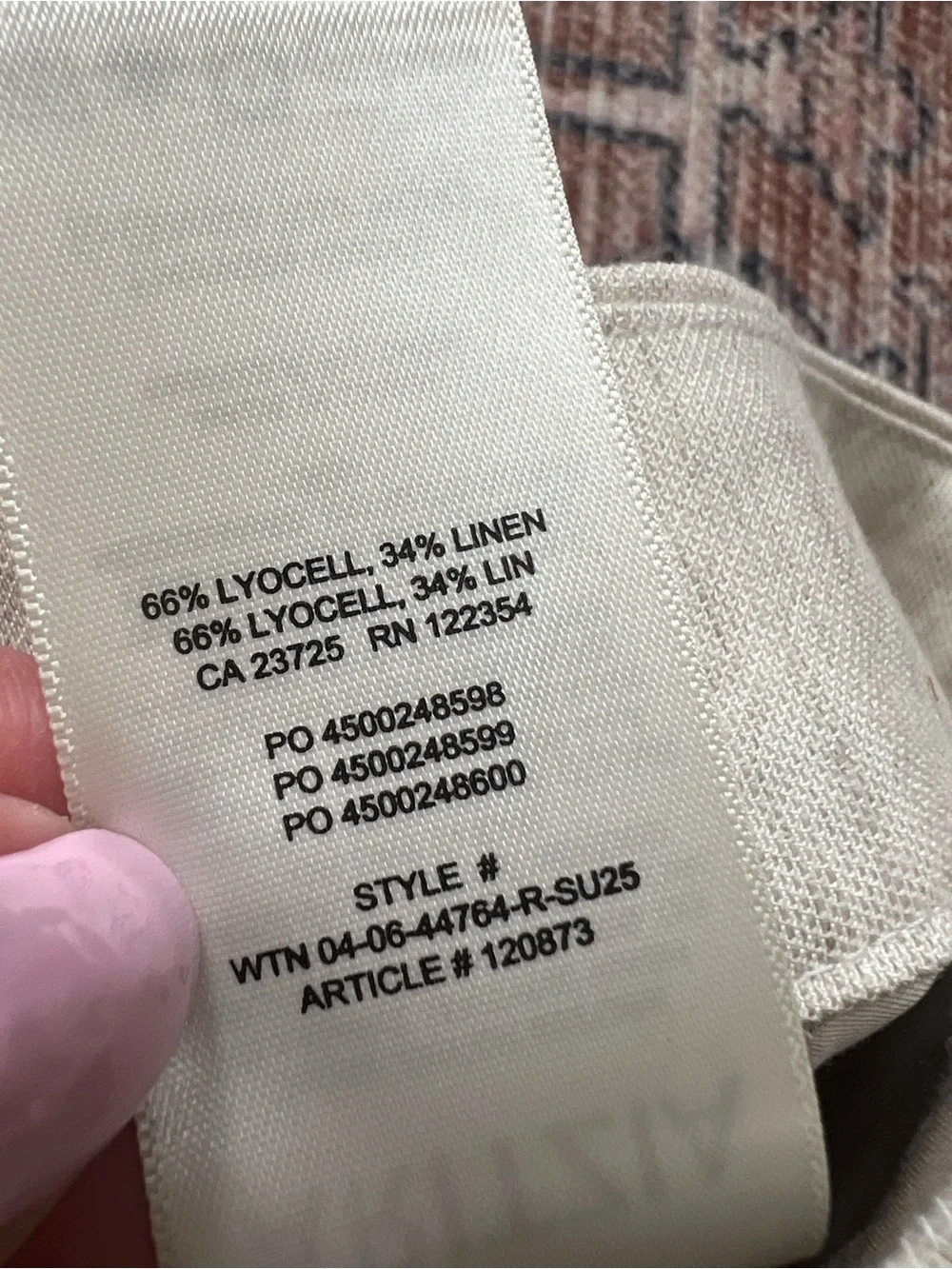 Aritzia The Limitless Pant Linen NWT Natural Ecru Wide Leg Size 6